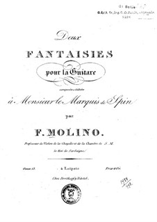 Zwei Fantasien, Op.13: Für Gitarre by Francesco Molino