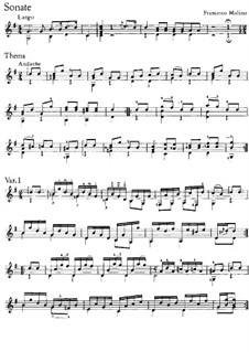 Drei leichte Sonaten, Op.1: Sonate Nr.2 by Francesco Molino