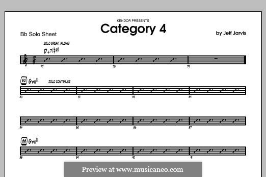 Category 4: Solo Sheet part by Jeff Jarvis