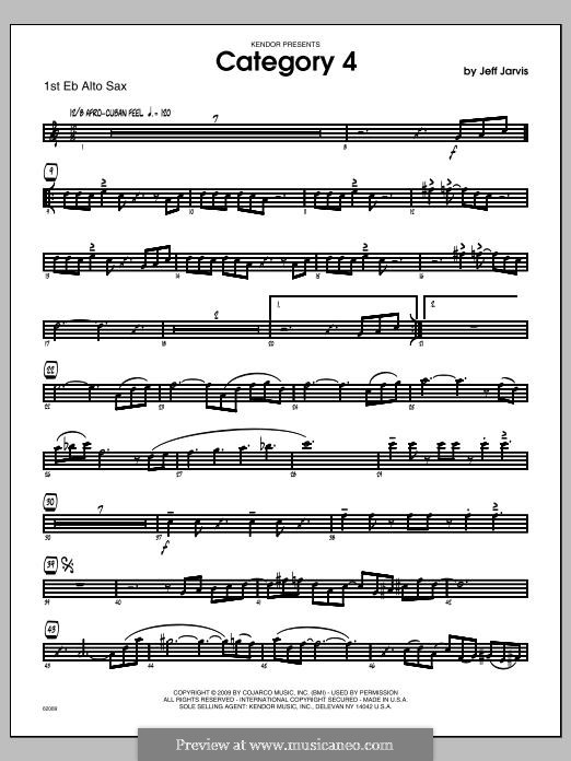 Category 4: Alto Sax 1 part by Jeff Jarvis