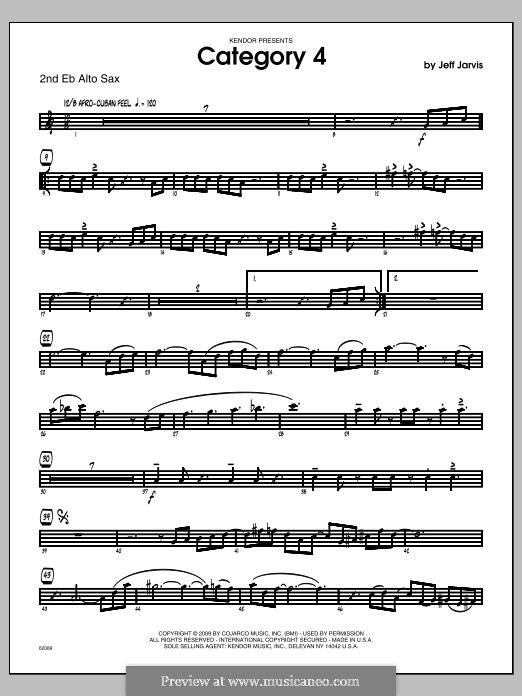 Category 4: Alto Sax 2 part by Jeff Jarvis
