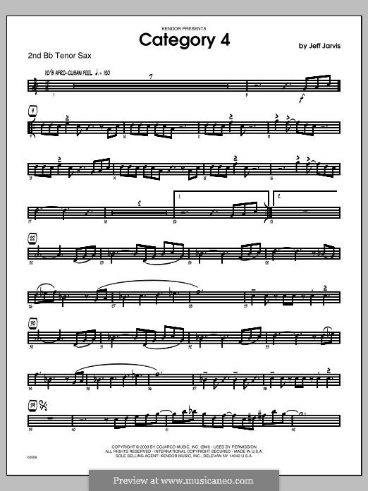 Category 4: Tenor Sax 2 part by Jeff Jarvis