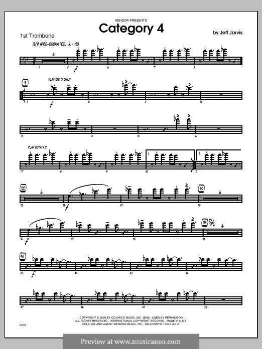 Category 4: Trombone 1 part by Jeff Jarvis