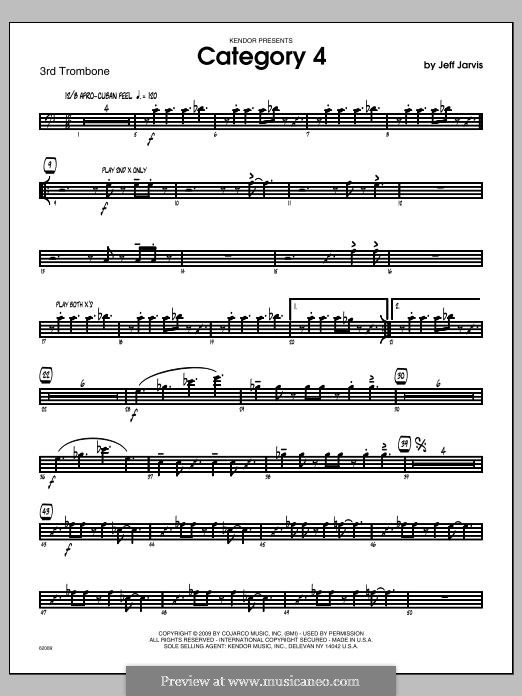 Category 4: Trombone 3 part by Jeff Jarvis