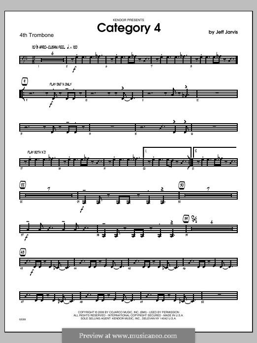 Category 4: Trombone 4 part by Jeff Jarvis