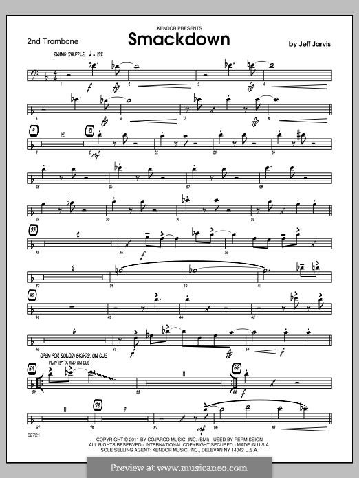 Smackdown: Trombone 2 part by Jeff Jarvis