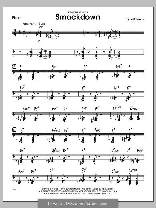 Smackdown: Klavierstimme by Jeff Jarvis