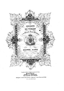 Violinkonzert Nr.1 in E-Dur, Op.15: Violinkonzert Nr.1 in E-Dur by Jean Delphin Alard