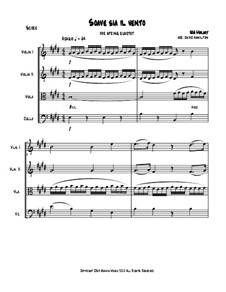 Soave Sia 'il Vento: Bearbeitung für Streichquartett by Wolfgang Amadeus Mozart