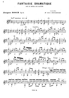 Dramatische Fantasie, Op.14: Für Gitarre by Jacques Bosch