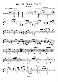 Au Son des Cloches, Op.91: Für Gitarre by Jacques Bosch