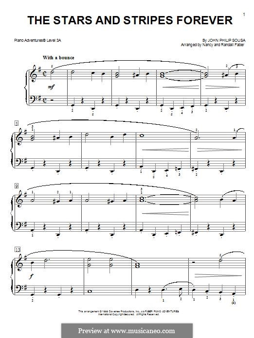 Stars and Stripes Forever : Für Klavier by John Philip Sousa