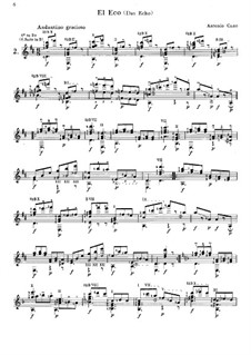 Das Echo: Für Gitarre by Antonio Cano Curriella