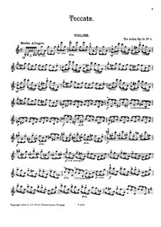 Vier Stücke in Form einer Suiten für Violine und Klavier, Op.15: Nr.1, 2, 4 – Violinstimme by Tor Aulin