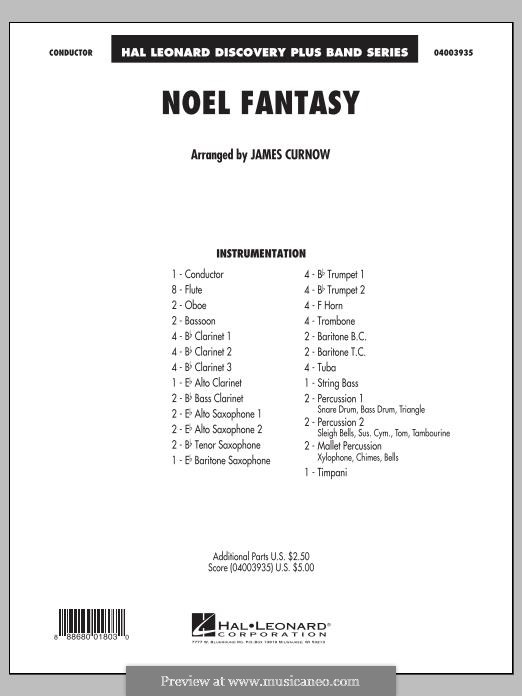 Noel Fantasy: Vollpartitur by James Curnow