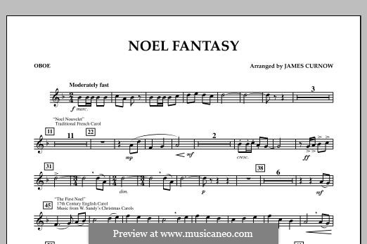 Noel Fantasy: Oboenstimme by James Curnow