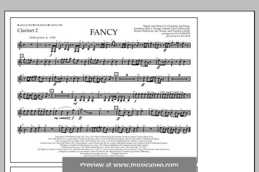 Fancy (Iggy Azalea featuring Charli XCX): Clarinet 2 part by George Astasio, Jason Pebworth, John Turner, Jonathan Shave, Kurtis McKenzie, Charlotte Aitchison, Amethyst Kelly