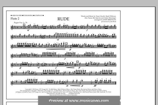 Marching Band version: Flute 2 part by Adam Messinger, Nasri Atweh, Mark Pellizzer, Alex Tanas, Ben Spivak