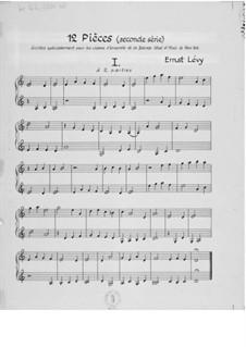 Zwölf leichte Stücke für zwei, drei und vier Instrumente: Buch II by Ernst Levy