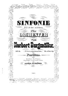 Sinfonie Nr.2 in D-Dur, Op.11: Vollpartitur by Norbert Burgmüller