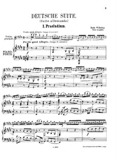 Partita für Violine Nr.3 in E-Dur, BWV 1006: Bearbeitung für Violine und Klavier by Johann Sebastian Bach