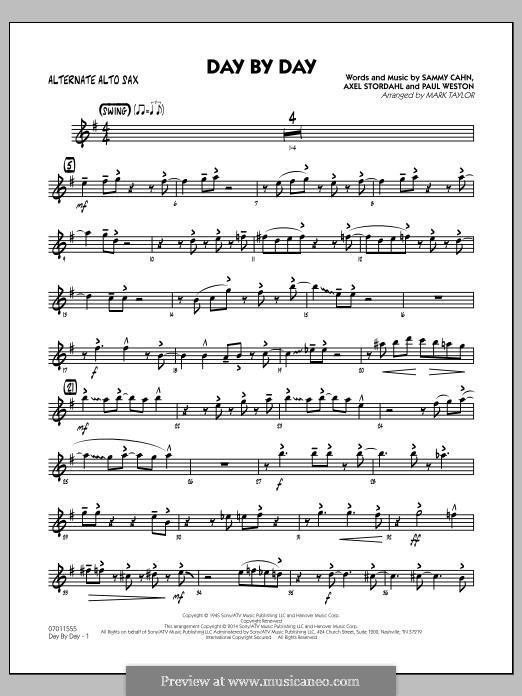 Day By Day (Frank Sinatra): Alternate Alto Sax part by Axel Stordahl, Paul Weston