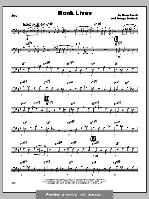 Monk Lives: Bassstimme by Doug Beach, George Shutack