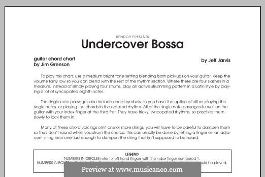 Undercover Bossa: Gitarrenstimme by Jeff Jarvis