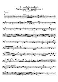 Brandenburgisches Konzert Nr.1 in F-Dur, BWV 1046: Violonestimme by Johann Sebastian Bach