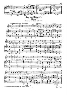 Bonn. Wenn nur der Rhein nicht wär, Op.37 No.6: Bonn. Wenn nur der Rhein nicht wär by August Bungert