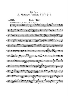 Complete Oratorio: Orchester I, Bratschenstimme by Johann Sebastian Bach