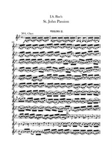 Johannes-Passion, BWV 245: Violinstimme II by Johann Sebastian Bach