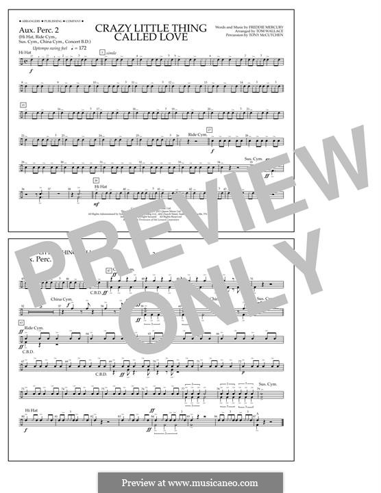 Marching Band version: Aux. Perc. 2 part by Freddie Mercury