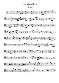 Inspiration für Cello und Klavier: Solostimme by V. Danilevsky