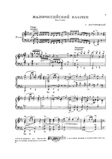 Kazachok: Für Klavier by Alexander Sergeyevich Dargomyschski