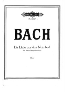 Ausgawälte Stücke: Lieder by Johann Sebastian Bach