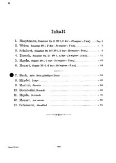 Also hat Gott die Welt geliebt, BWV 68: Arie 'Mein gläubiges Herze'. Bearbeitung für Violine und Klavier by Johann Sebastian Bach