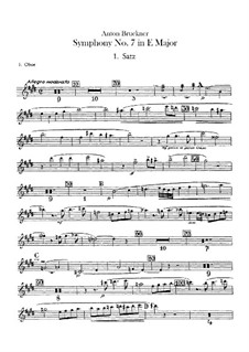 Sinfonie Nr.7 in E-Dur, WAB 107: Oboenstimme by Anton Bruckner