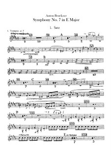 Sinfonie Nr.7 in E-Dur, WAB 107: Trompetenstimmen by Anton Bruckner