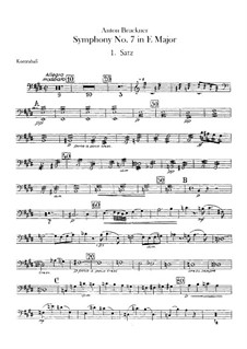 Sinfonie Nr.7 in E-Dur, WAB 107: Kontrabassstimme by Anton Bruckner