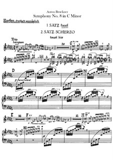 Sinfonie Nr.8 in c-Moll, WAB 108: Harfestimme by Anton Bruckner