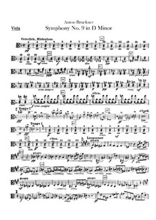 Sinfonie Nr.9 in d-Moll, WAB 109: Bratschenstimme by Anton Bruckner