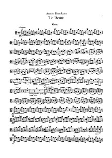 Te Deum Laudamus, WAB 45: Violastimme by Anton Bruckner