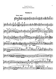 Anacreon, ou L’amour fugitif: Overture – Violins I-II Parts by Luigi Cherubini