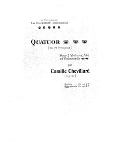 Streichquartett in Des-Dur, Op.16: Streichquartett in Des-Dur by Camille Chevillard