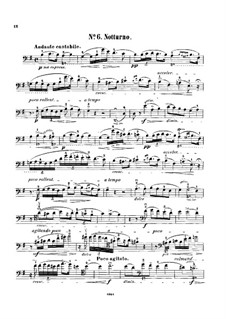 Nocturnen, Op.32: Nr.1, für Cello und Klavier – Solo Stimme by Frédéric Chopin