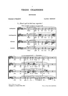 Drei Lieder, L.92: Vollsammlung by Claude Debussy