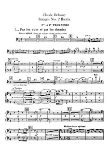 Set III, No.2 Iberia, L.122: Posaunen- und Tubastimmen by Claude Debussy