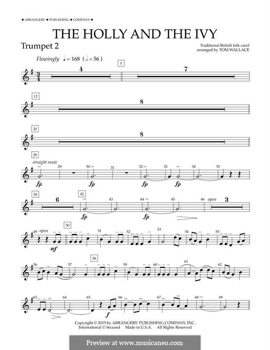 Concert Band version: Bb Trumpet 2 part by folklore