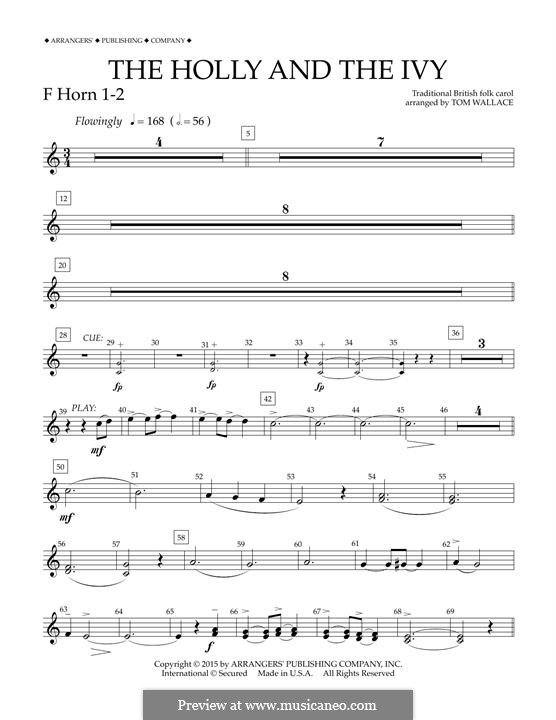 Concert Band version: F Horn 1-2 part by folklore